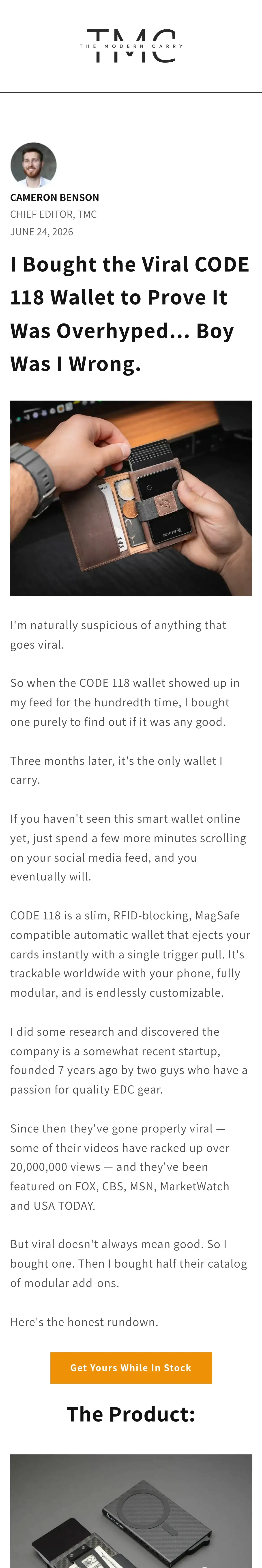 CODE 118: I Bought the Viral CODE 118 Wallet to Prove It Was Overhyped... Boy Was I Wrong.