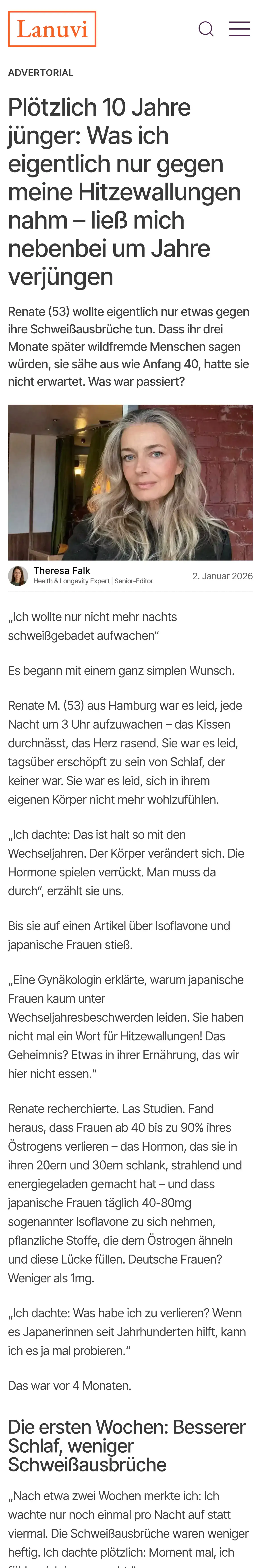 Silke Bender: Plötzlich 10 Jahre jünger: Was ich eigentlich nur gegen meine Hitzewallungen nahm – ließ mich nebenbei um Jahre verjüngen