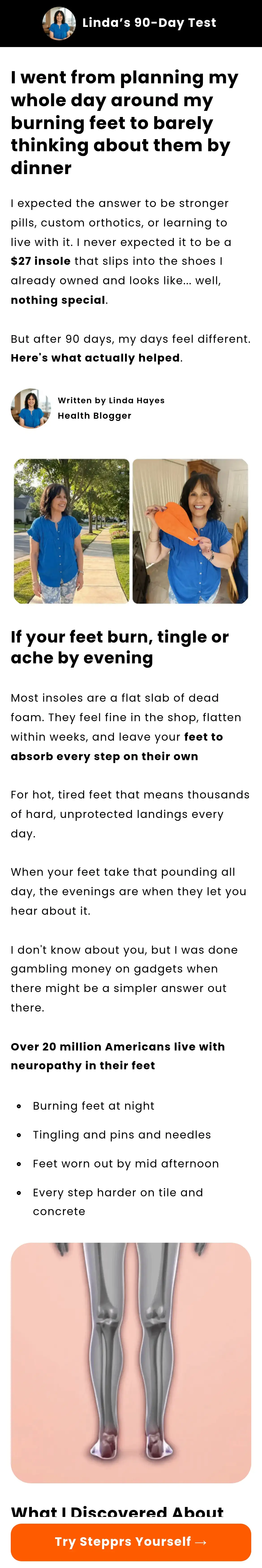Stepprs: I went from planning my whole day around my burning feet to barely thinking about them by dinner