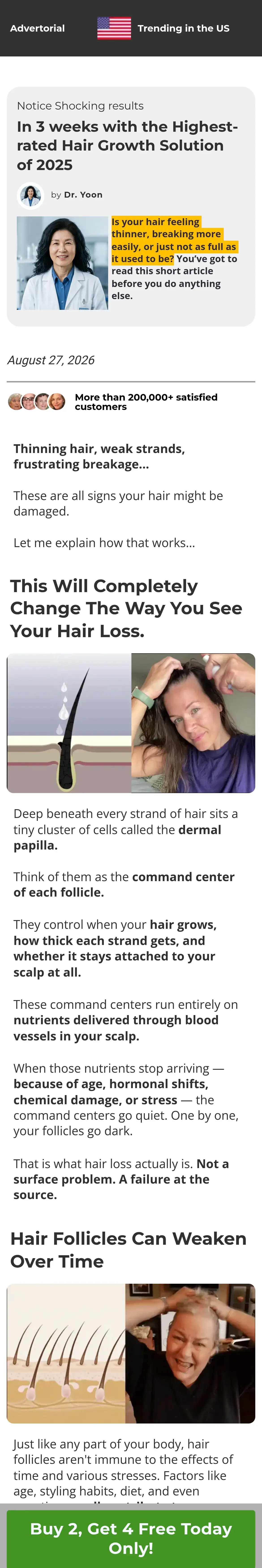 Zephta: In 3 weeks with the Highest-rated Hair Growth Solution of 2025