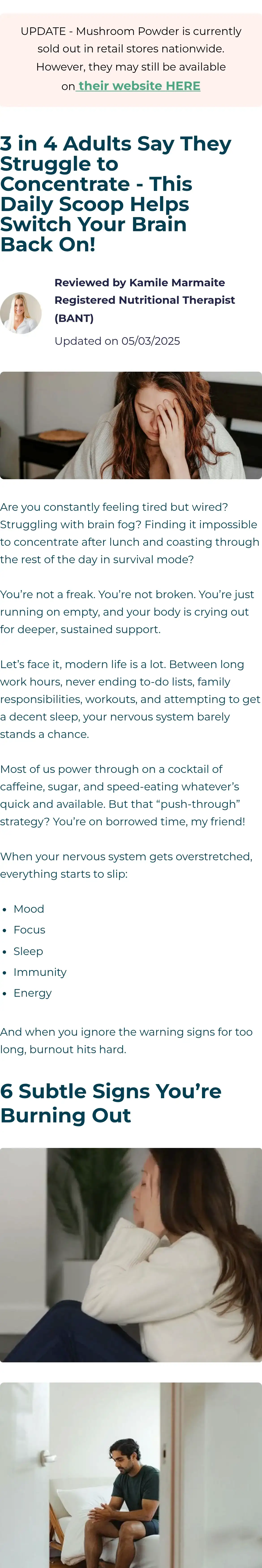 Bettervits: 3 in 4 Adults Say They Struggle to Concentrate - This Daily Scoop Helps Switch Your Brain Back On!