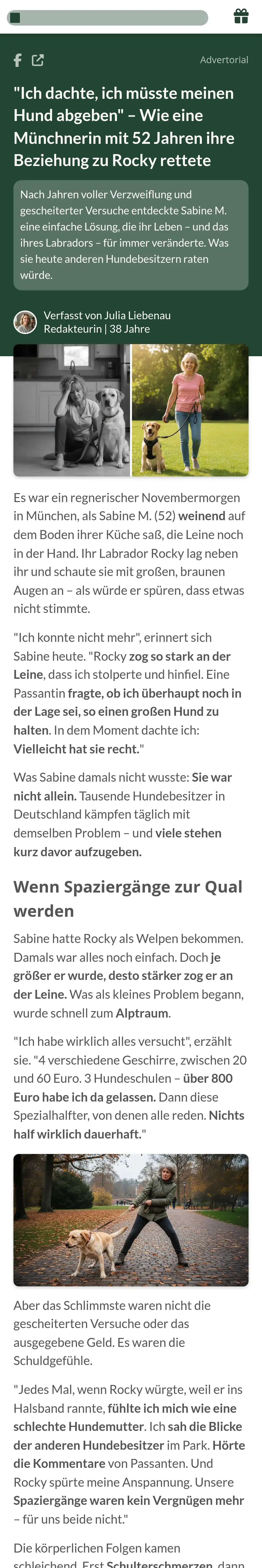 HundeRundschau: "Ich dachte, ich müsste meinen Hund abgeben" – Wie eine Münchnerin mit 52 Jahren ihre Beziehung zu Rocky rettete