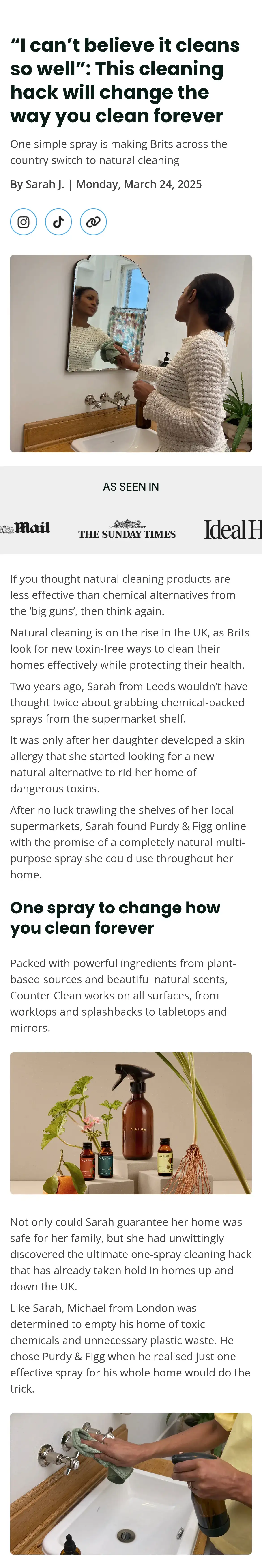 Purdy & Figg: “I can’t believe it cleans so well”: This cleaning hack will change the way you clean forever